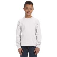 Fruit of the Loom Boys White 100-percent 5-ounce Heavy Cotton Heather Long-sleeved T-shirt by Fruit of the Loom