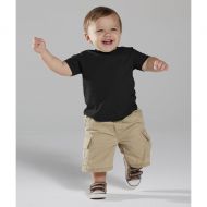 Black Cotton 4.5-ounce Infant Fine Jersey T-shirt