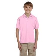 Gildan Boys Light Pink Dryblend Jersey Polo Shirt by Gildan