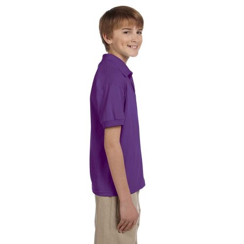  Dryblend Boys ft Purple Jersey Polo Shirt by Gildan