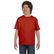 Beefy-T Boys Deep Red Cotton T-Shirt by Hanes