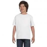 Hanes Boys Beefy-T White Cotton T-shirt by Hanes