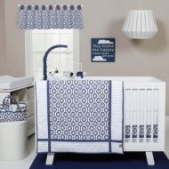 Trend Lab Blue and White Hexagon 3-piece Crib Bedding Set by Trend Lab