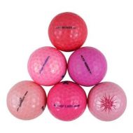 Assorted Pink Recycled Golf Balls with Bucket (Case of 50)