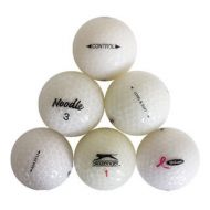 White Crystal 50-piece Recycled Golf Ball Assortment with Free Bucket