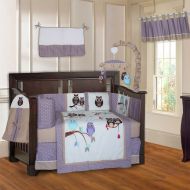 BabyFad Owl Purple 10-piece Crib Bedding Setby BabyFad