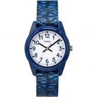 Timex Boys ft TW7C12000 Time Machines Resin Dark Blue/White Sport Elastic Fabric Strap Analog Watchby Timex