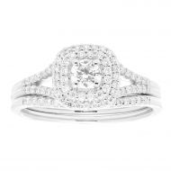 14k Gold 12ct TDW White Diamond Bridal Set by Sofia