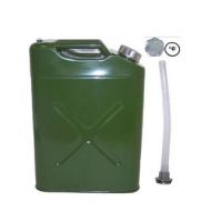 20L US Standard Cold-rolled Plate Petrol Diesel Can Gasoline Bucket with Oil Pipe Army Green