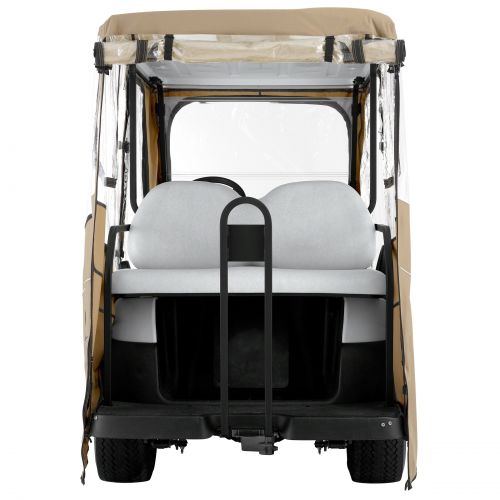  Classic Accessories Fairway 40-050-345801-00 Deluxe Golf Car Enclosure, Long Roof, Khaki by Classic Accessories