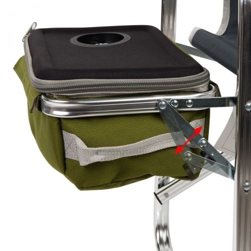  Timber Ridge Folding Directors Chair with Cooler Bag, Supports 300lbs