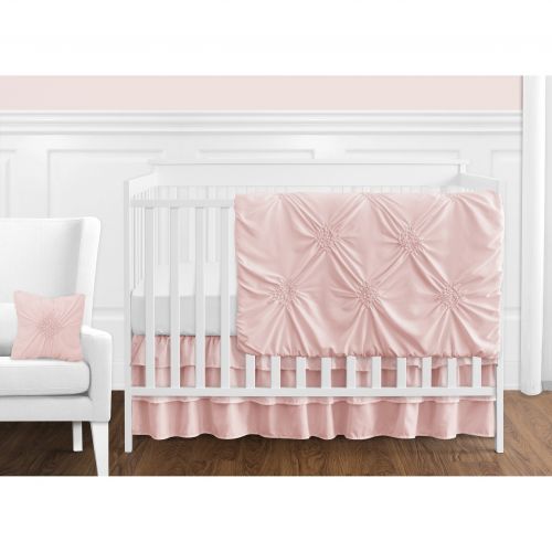  Sweet Jojo Designs Blush Pink Shab by Chic Harper Collection Girl 11-piece Bumperless Crib Bedding Set by Sweet Jojo Designs