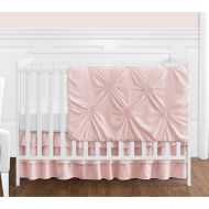 Sweet Jojo Designs Blush Pink Shabby Chic Harper Collection Girl 4-piece Bumperless Crib Bedding Set by Sweet Jojo Designs