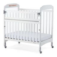 Next Gen Serenity SafeReach Compact Clearview Crib - White by Foundations