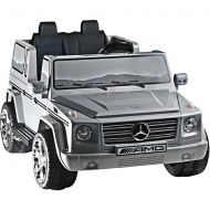 Two-seater Silver 12V Mercedes Benz G55 AMG Ride-on