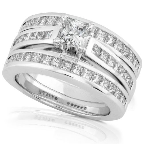 Annello by Kobelli 14k Gold 2ct TDW Diamond 3-piece Bridal Ring Set by Annello