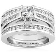 Annello by Kobelli 14k Gold 2ct TDW Diamond 3-piece Bridal Ring Set by Annello