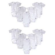 Gerber White Cotton One-pieces (Pack of 10) by Gerber