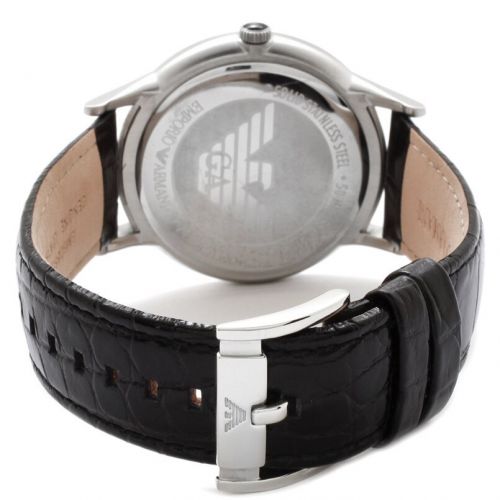  Emporio Armani Men ft s AR2411 Classic Renato Black Leather Watch by Emporio Armani