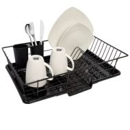 Sweet Home Collection Black 3-piece Dish Drainer Set by Sweet Home Collection