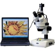 3.5x-90x Stereo Zoom Microscope with Dual Halogen Lights and 8MP Camera by AmScope