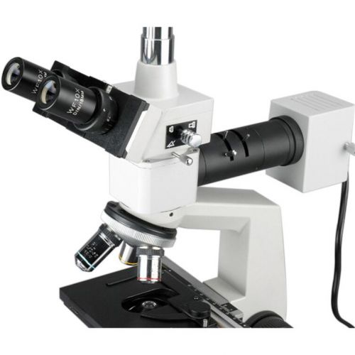  40x-2000x Two Light Metallurgical Microscope with 3MP Digital Camera by AmScope