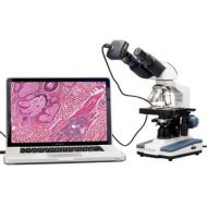 40x-2000x LED Binocular Digital Compound Microscope with 3D Stage and USB Camera by AmScope