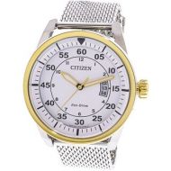 Citizen Mens Aviator AW1364-54A Silver Stainless-Steel Diving Watch by Citizen