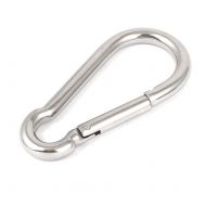 140mm Long Spring Loaded Gate Locking Carabiner Snap Hook 12mm Thickness by Unique Bargains