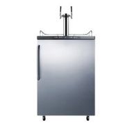 Summit SBC635MSSTBTWIN 24 Inch Wide 6 Cu. Ft. Double Tap Kegerator with Digital by Summit