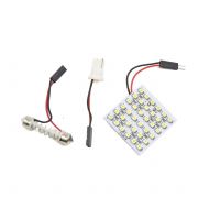 White 36 SMD 5050 LED Panel Light Car Auto Interior Map Dome Door Trunk Lamp