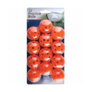 Intech Golf Practice Balls with Holes, 12 Pack (Orange) by Intech