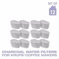 GoldTone Charcoal Water Coffee & Espresso Filter Cartridges, Replaces Krups F47200 Duo Charcoal Water Filters- Set of 12
