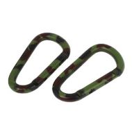 Camping Spring Load Gate Aluminum Alloy Carabiner Clip Snap Hook 2pcs Camouflage by Unique Bargains