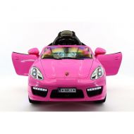 Moderno Kids Kiddie Roadster 12V Kids Electric Ride-On Car with RC Parental Remote - Pink