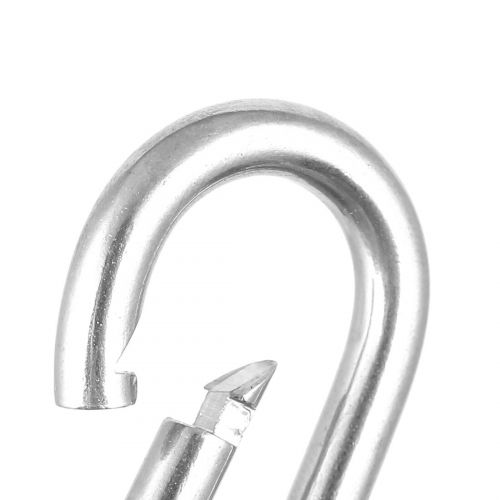  50mm Long Spring Loaded Gate Carabiner Snap Hook 5mm Thickness 10pcs by Unique Bargains
