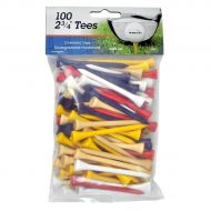 Intech 2 34-Inch Golf Tees 100-Pack (Multi-Color) by Intech