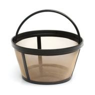 GoldTone Reusable 8-12 Cup Basket Style Replacement Coffee Filter with Solid Bottom, Fits Mr. Coffee Makers and Brewers