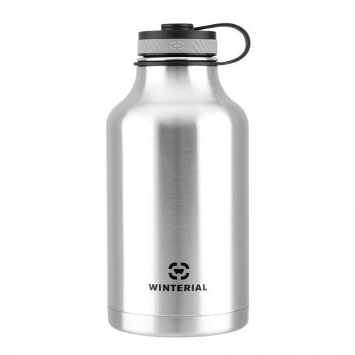  Winterial 64 oz Insulated Steel Water Bottle and Beer Growler. Double Walled Thermos Flask