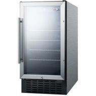 Summit SCR1841BCSS 18 Inch Wide 2.7 Cu. Ft. Capacity Free Standing Beverage Cent by Summit