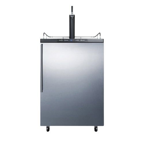  Summit SBC635MSSHV 24 Inch Wide 6 Cu. Ft. Single Tap Kegerator with Digital Cont by Summit