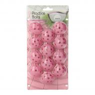 Intech Golf Practice Balls with Holes, 12 Pack (Pink) by Intech