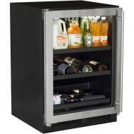Marvel ML24BC0R 24" Wide 190-Can Built-In Beverage Center with Incandescent Ligh - stainless steel frame glass door - N/A by Marvel