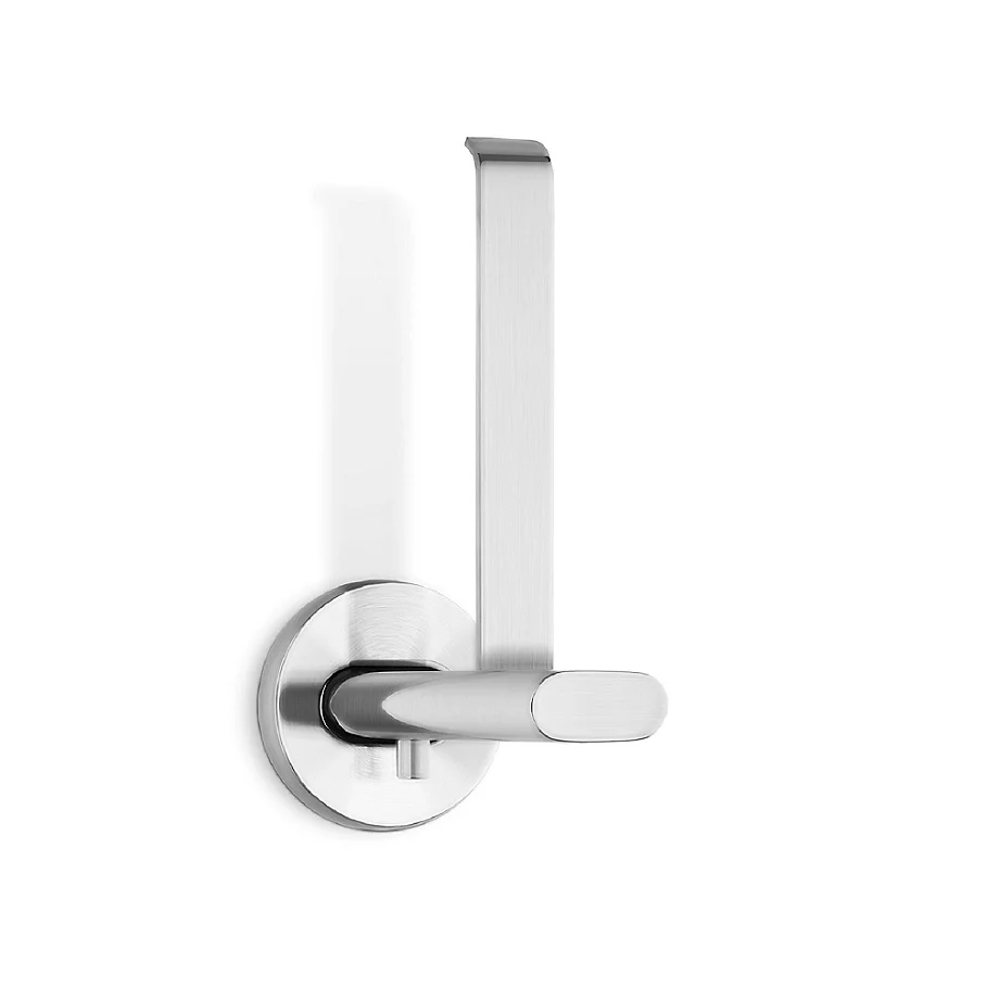 Areo Brushed Vertical Wall Mount Toilet Paper Holder