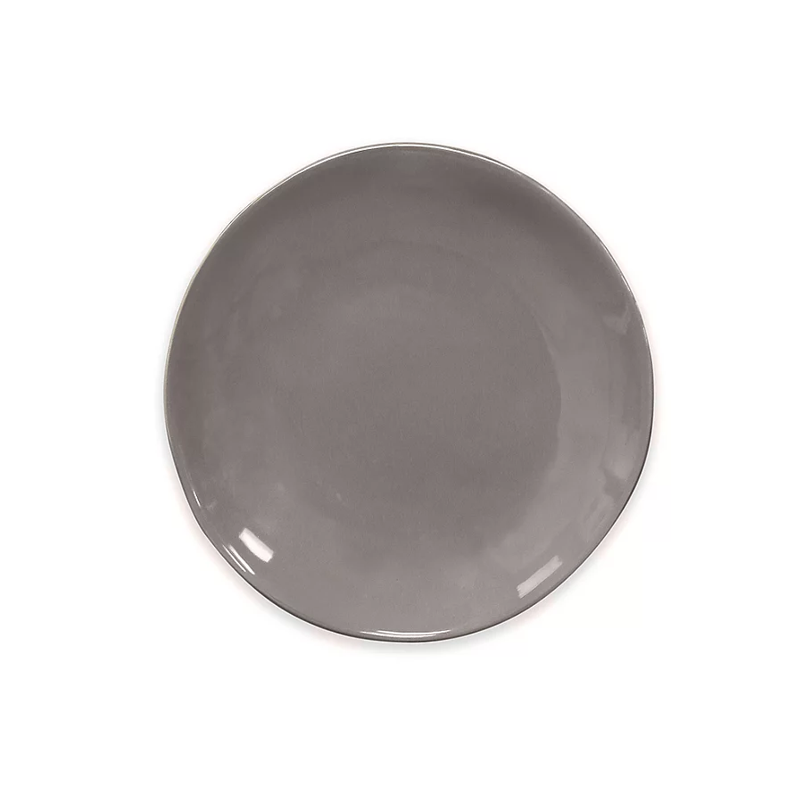 Artisanal Kitchen Supply Curve Appetizer Plate in Grey