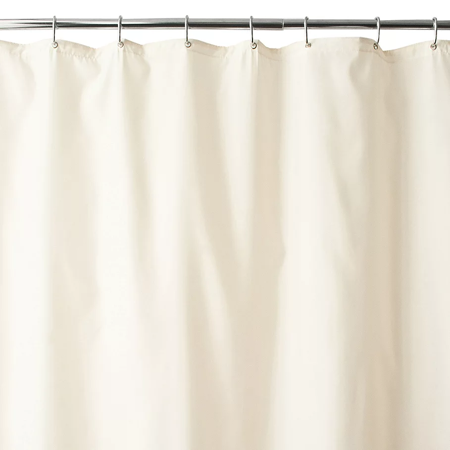 Wamsutta Fabric Shower Curtain Liner with Suction Cups