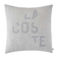Lacoste Broken Logo Square Throw Pillow in Grey