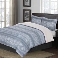 Cotton Twill Print Comforter Set in Blue