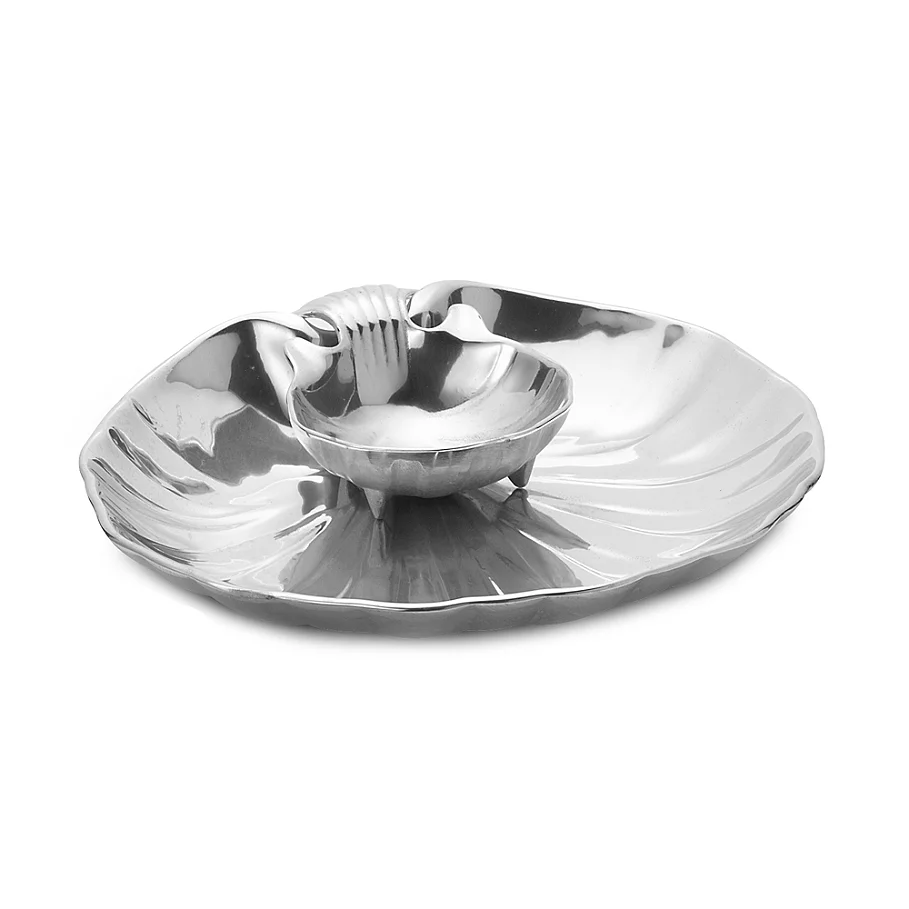 Wilton Armetale Shell 11-12-Inch SauceHors d'oeuvre Server