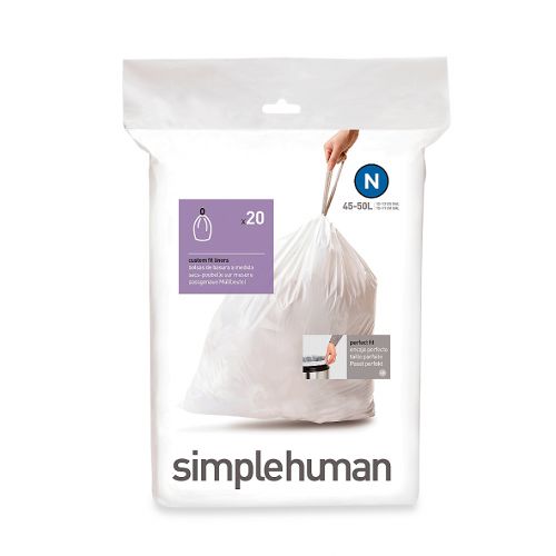 심플휴먼 Simplehuman simplehuman Code N 45-50-Liter Custom-Fit Liners